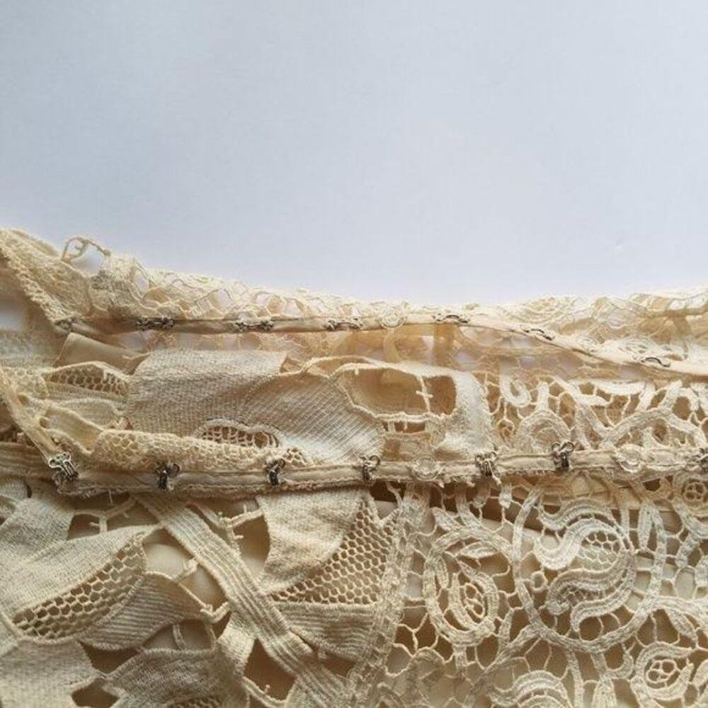 Ralph Lauren Vintage Lace Bridal Dress Size 6 Courthouse Wedding Reception Dress - Picture 15 of 17